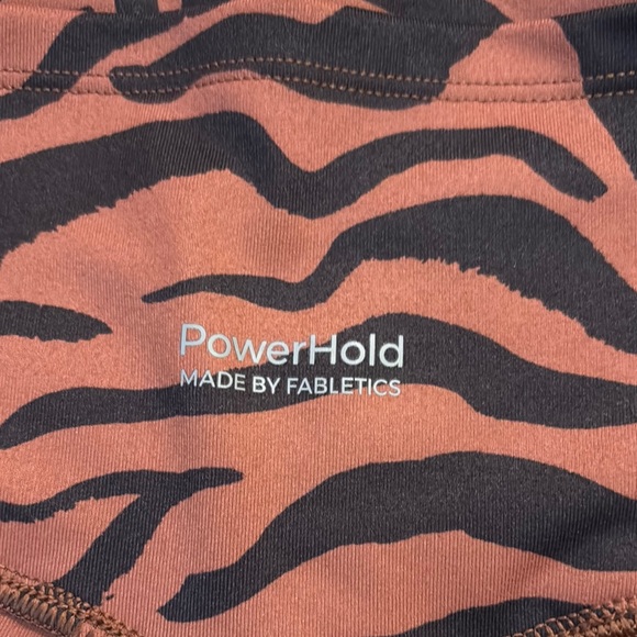 Fabletics Brown and Black Bike Shorts - Picture 3 of 3